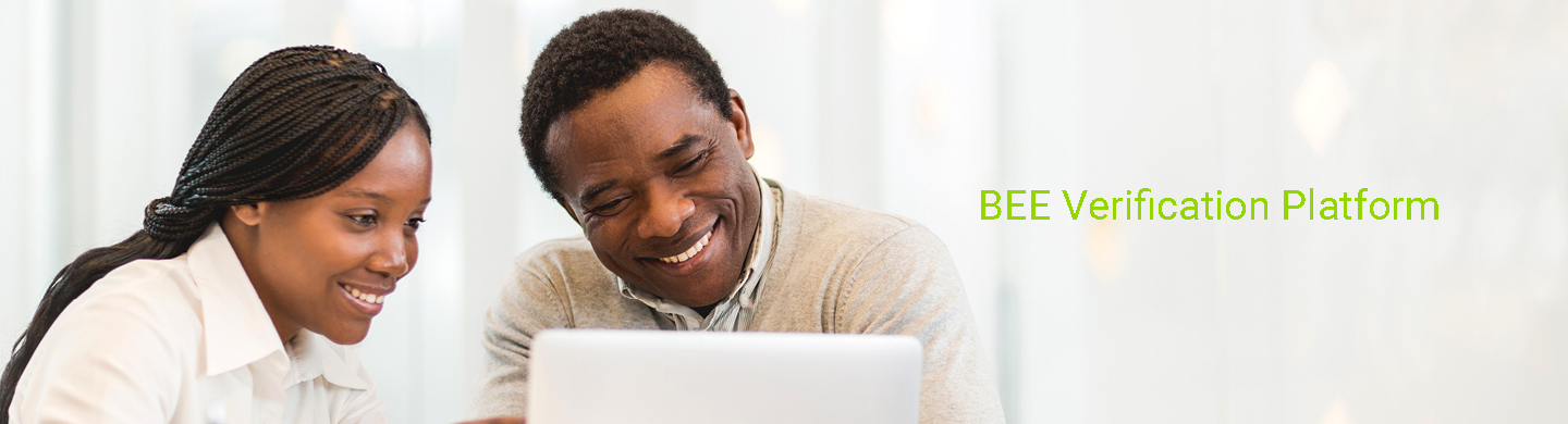 BEE verification platform webpage banner